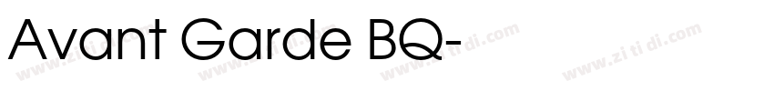Avant Garde BQ字体转换